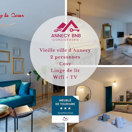 Les Cordeliers: 2 Pers, Cosy & Coeur Vieille Apartament Annecy